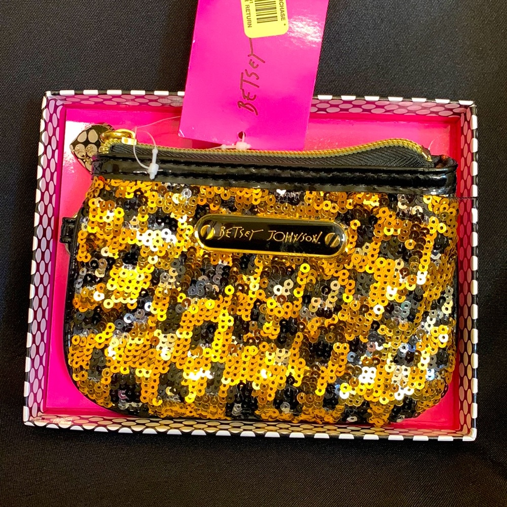 Betsey Johnson New in Box Sequin Mini Bag
